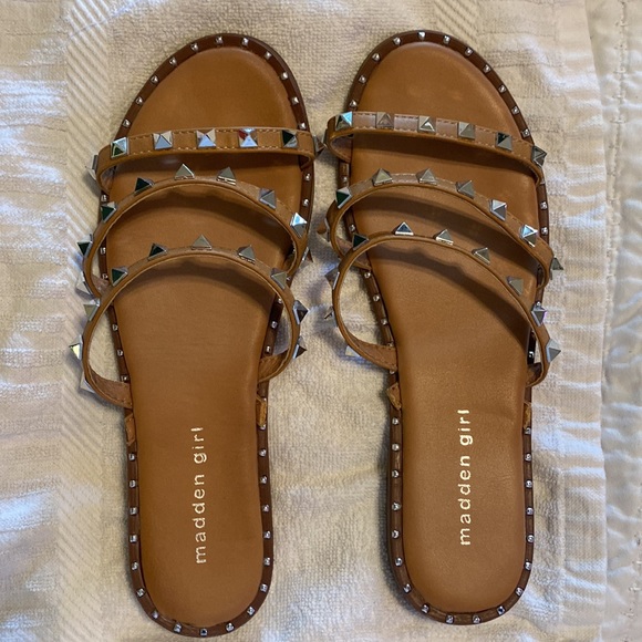STEVE MADDEN STUDDED SANDALS - Picture 2 of 11